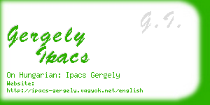 gergely ipacs business card